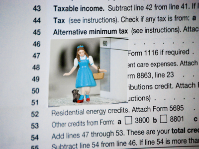 Dorothy AMT tax form