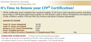 I Just Renewed My CFP Designation. They Oppose FINRA Oversight of CFP Advisors.