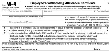 A Guide to Your W-4