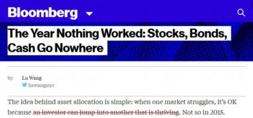 Bloomberg Article Gets Asset Allocation Exactly Wrong
